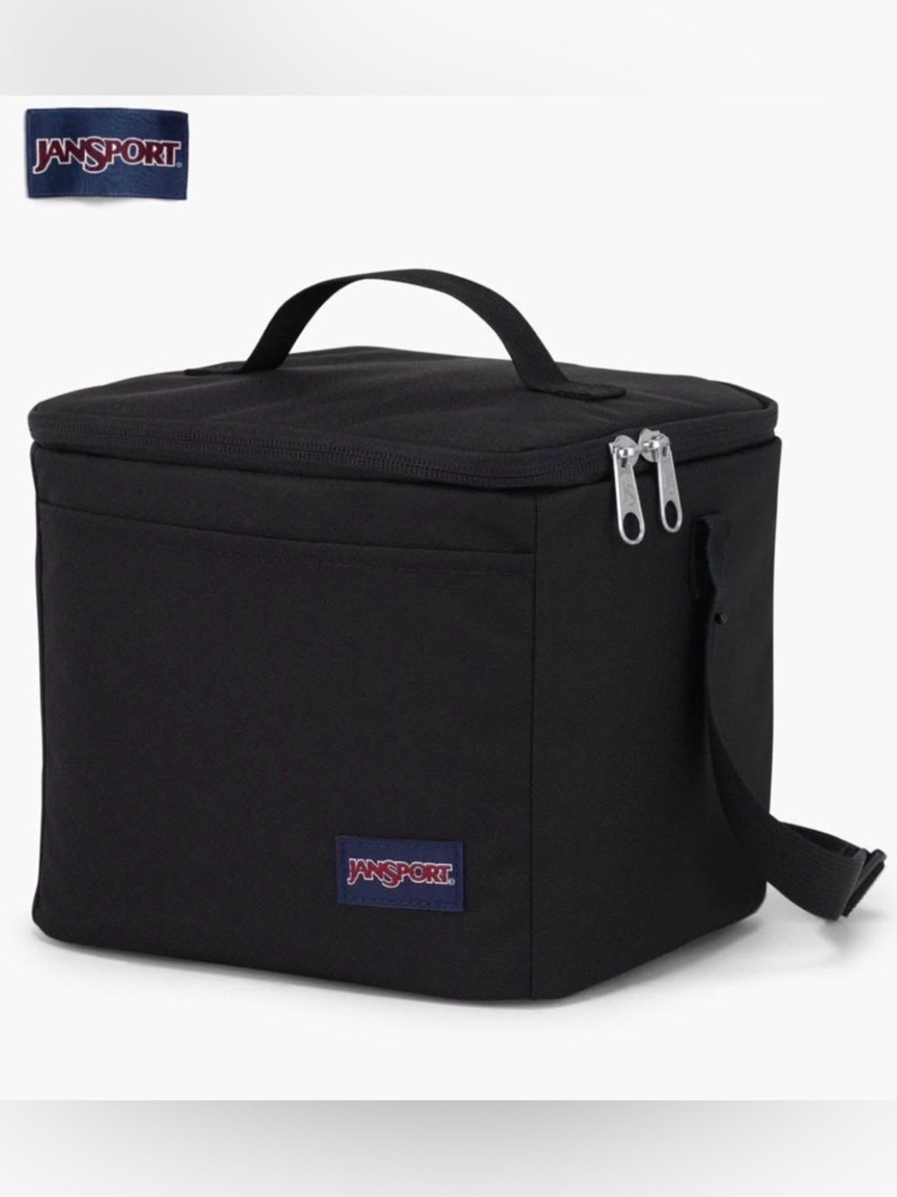Jansport Super Snack Lunch Box Black Insulated Toiletry / Lunch Carry Case - Picture 2 of 4